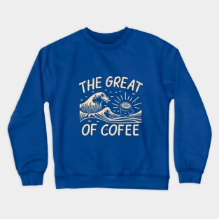 The Great Wave of Coffee Crewneck Sweatshirt